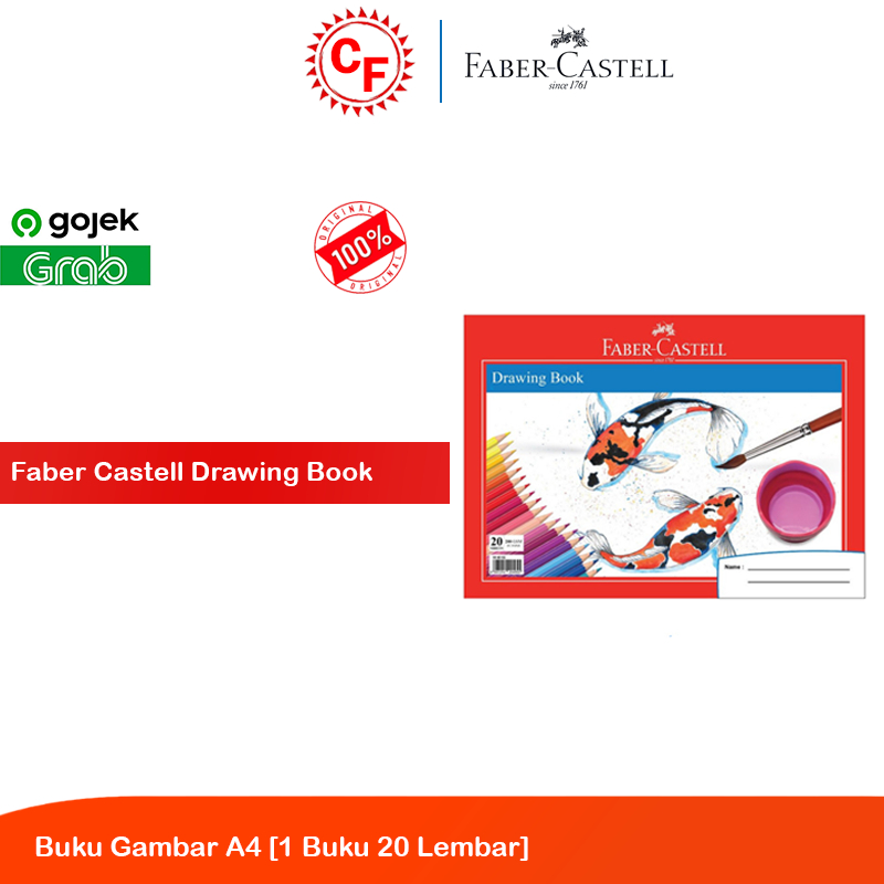 

Faber Castell Drawing Book Buku Gambar A4 [1 Buku 20 Lembar] - Fish