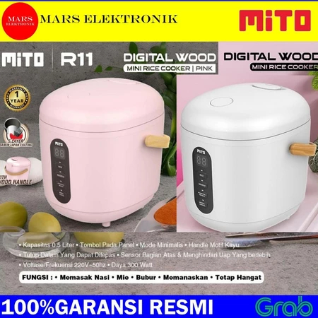 [ COD READY ] MITO RICE COOKER MINI - R11 - 0,5 LITER - RICE COOKER DIGITAL MINI - MITO R11 - READY 