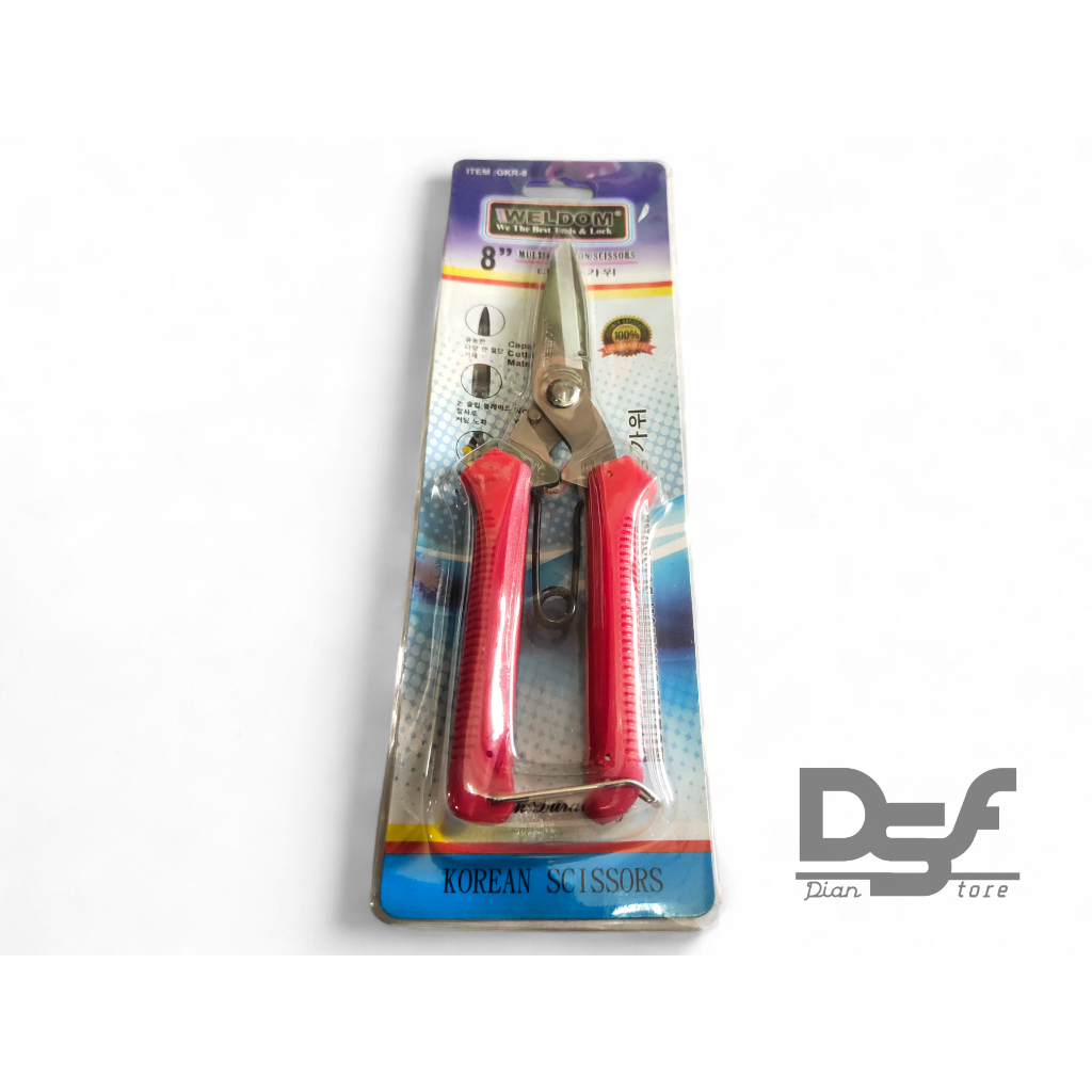 

GUNTING KOREA SERBAGUNA 8 INCH WELDOM / Gunting flat Weldom