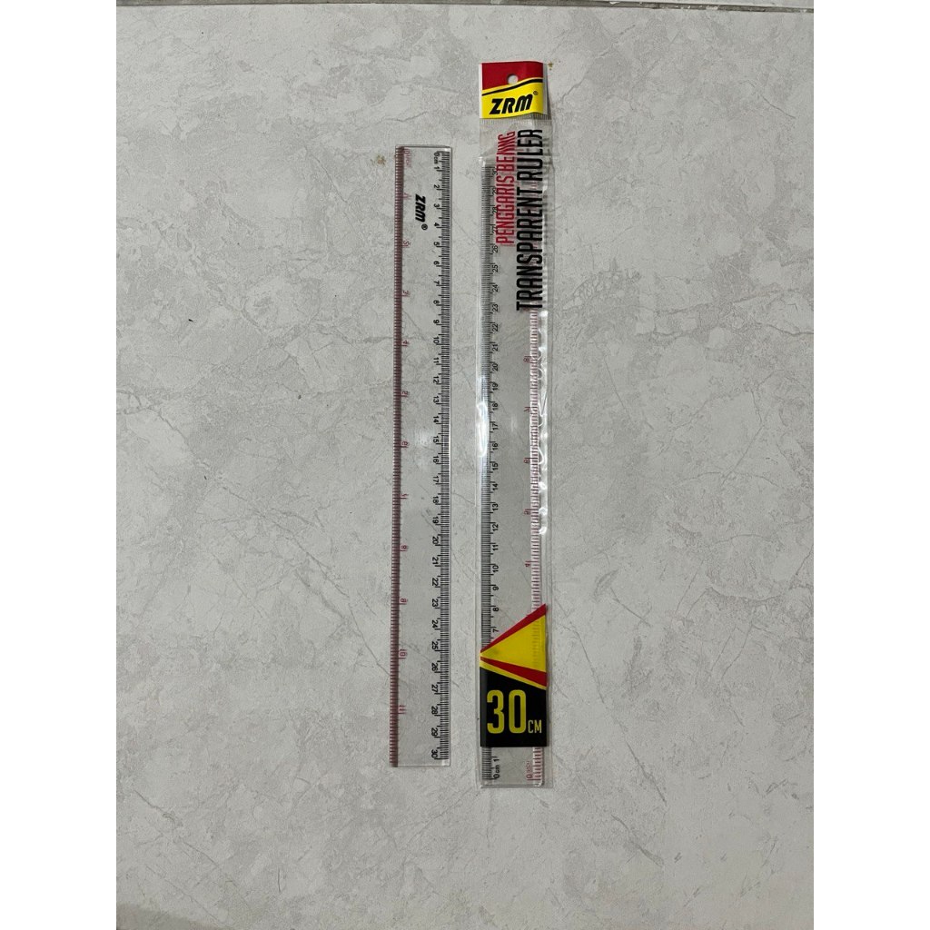 

Penggaris Mika / Plastik Bening Transparan ZRM (1 pcs)