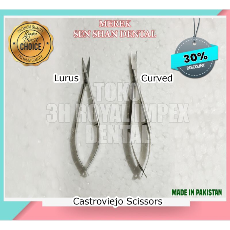 

Castroviejo Straight Scissors