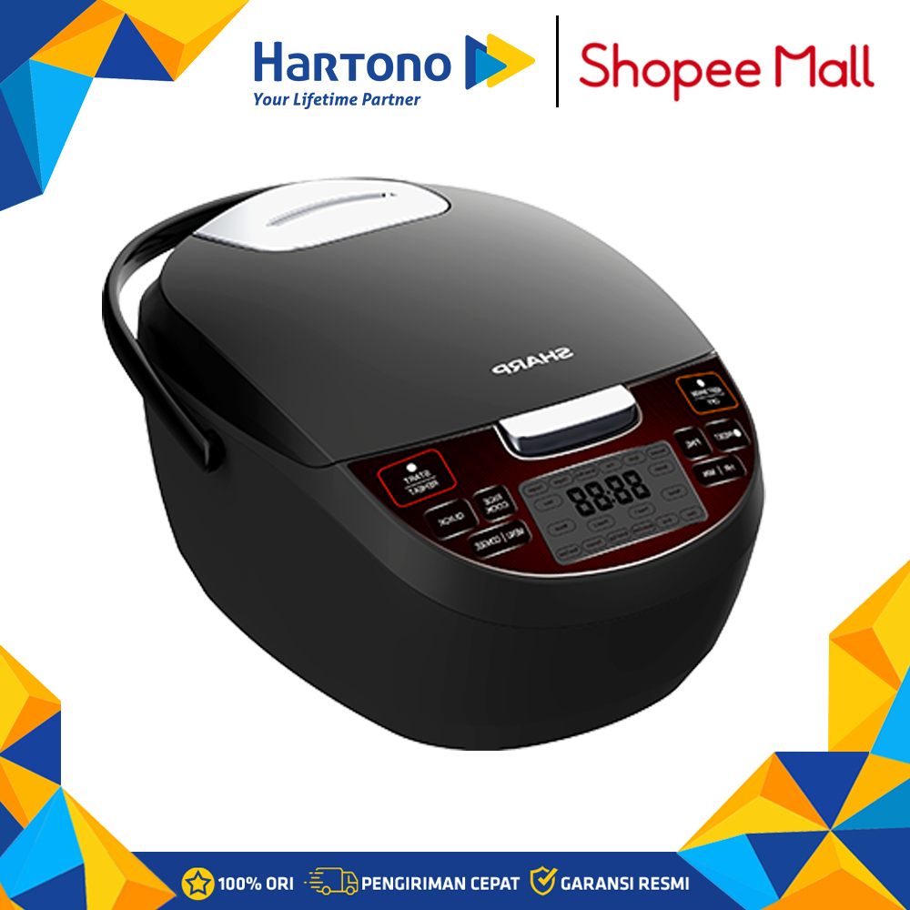 Sharp KS-DW18-BK Penanak Nasi Digital 1.8L