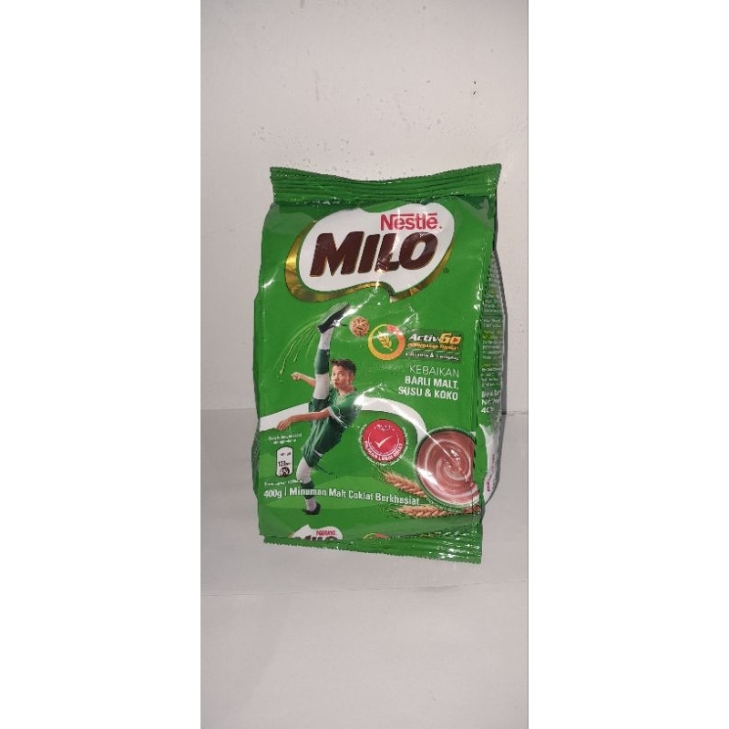 

MILO 400g ASLI MALAYSIA,Mimuman malt coklat berkhasiat EXP 2026