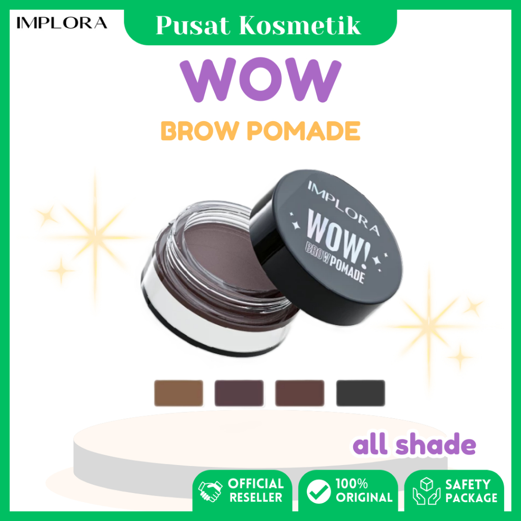 IMPLORA WOW BROW POMADE | pOMADE aLIS, PENSIL ALIS, KUAS ALIS