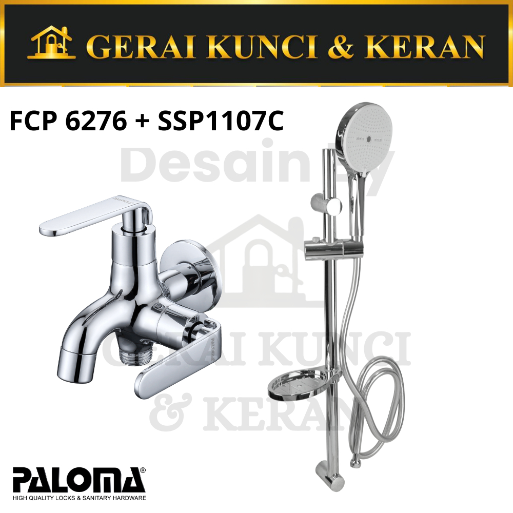 Paloma Shower Set Keran Cabang FCP 6276 SSP 1107C CHROME