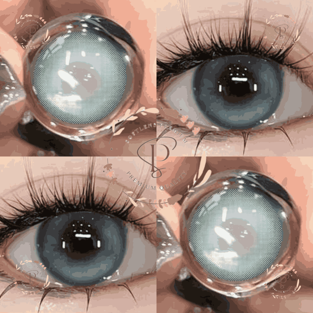Softlens VALE Abu-Abu Kebiruan Diameter 14,5 mm | Softlens Sofy Blue | Lensa Mata Bule | Soflen Biru