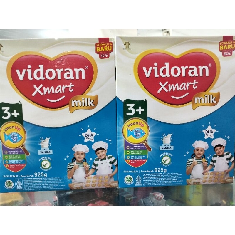 

VIDORAN Xmart 3+ Vanila 925gr x2 Susu pertumbuhan 3-5tahun