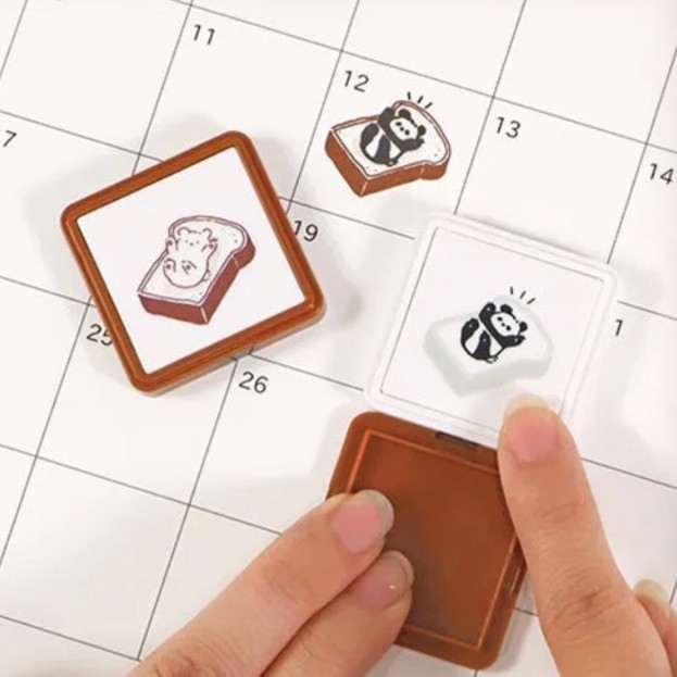 

Kutsuwa Hancoco 2 in 1 Layer Stamp for Journal / Diary / Planner - Stempel 2 layer utk agenda