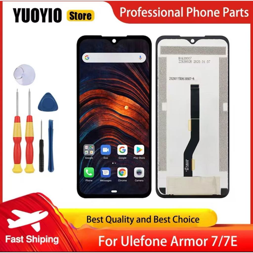 original Touch Screen LCD Display For Ulefone Armor 7 Armor 7E Digitizer Assembly With Frame Replace