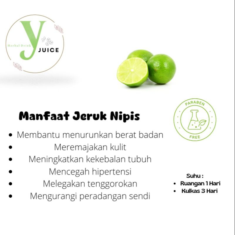 

Y JUICE JERUK NIPIS ( 500 ml)