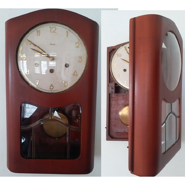 Jam dinding Antik - Art Deco merek Mauthe Made in Germany