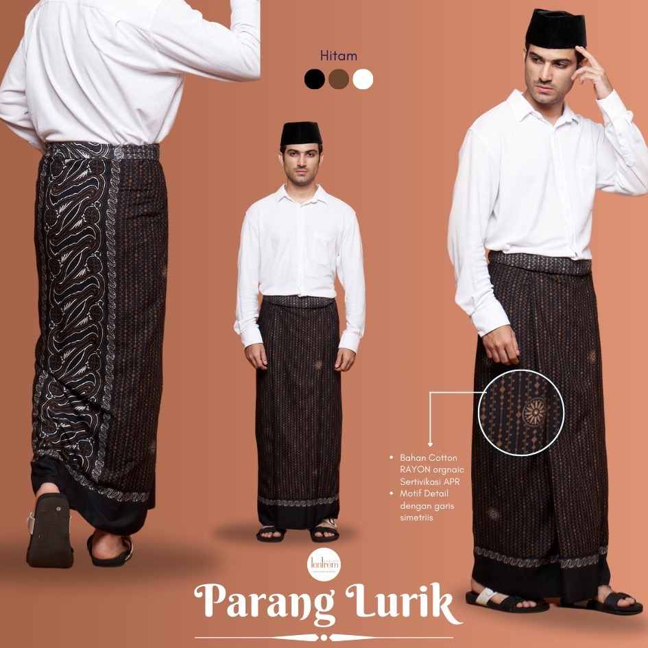 SARUNG BATIK PARANG LURIK MOTIF JAWA TERBARU  Sarung Batik Pria Dewasa