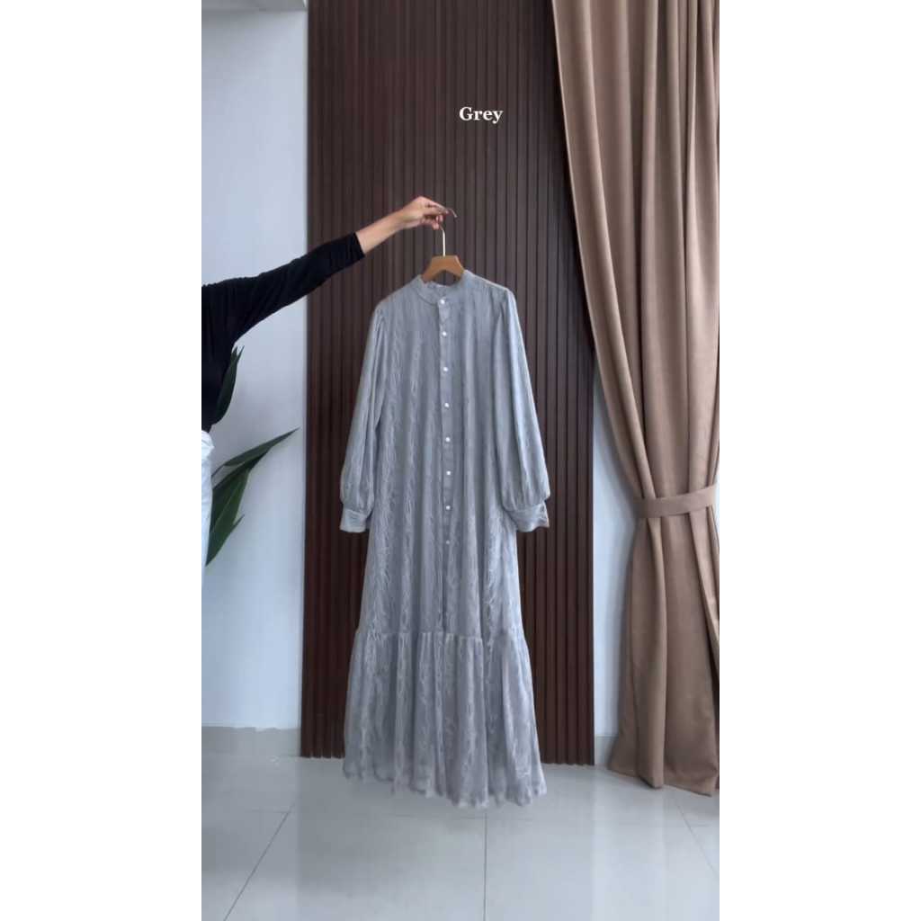 GAMALI DRESS SATIN MIX CHANTILY BUSUI FRIENDLY DRESS KONDANGAN PESTA PERNIKAHAN SERAGAM BRIDESMAID G