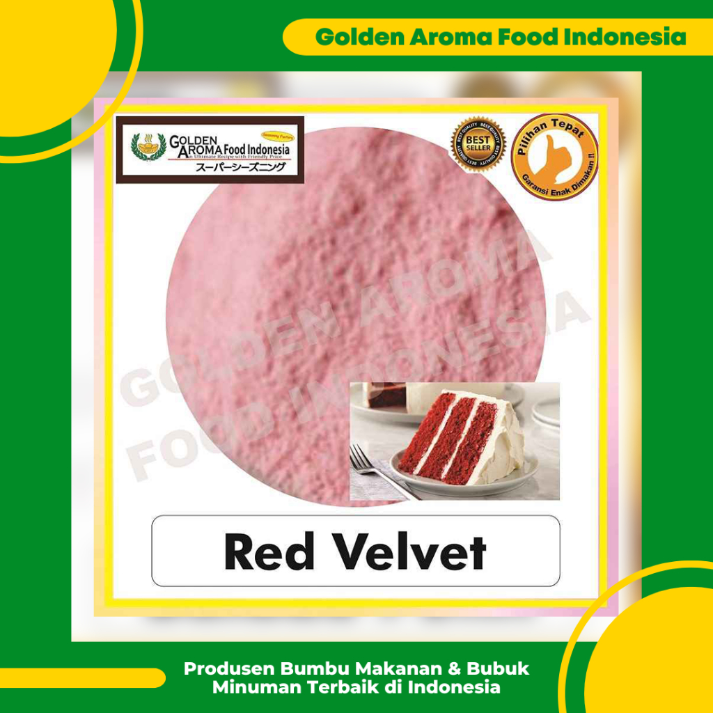 

Bumbu Tabur Rasa Red Velvet 1 Kg Jual Bubuk Tabur Red Velvet Murah Enak Seasoning Powder GAFI
