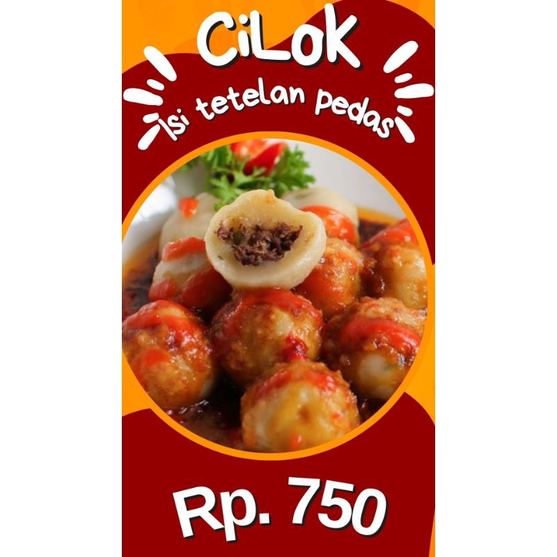 

cilok isi tetelan pedas 50biji