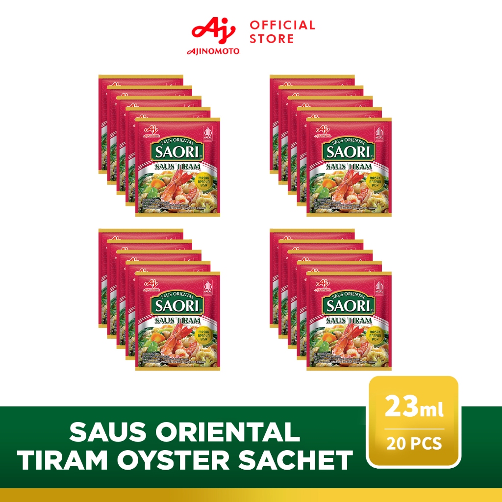 

SAORI® Saus Tiram Oriental Oyster Sachet 23ml (20 pcs)
