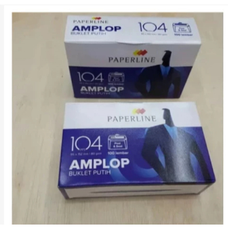 

AMPLOP MERK PAPERLINE/KERTAS SURAT/ AMPLOP SURAT/ NO 104