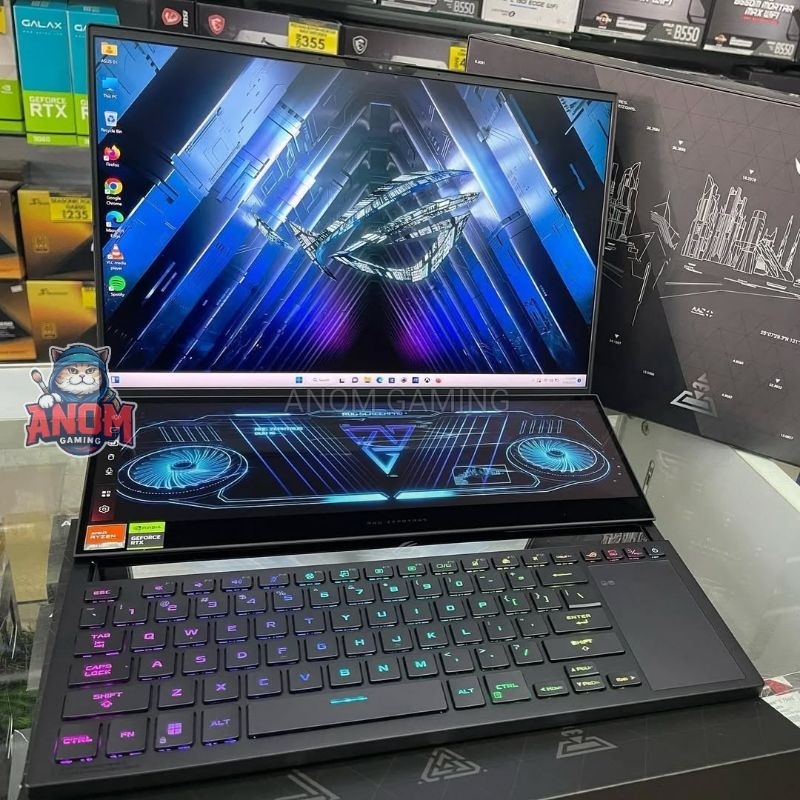 ASUS ROG ZEPHYRUS DUO 16 RYZEN 9-7945HX Rtx4090 Ram 32GB Ssd 2TB Fullset