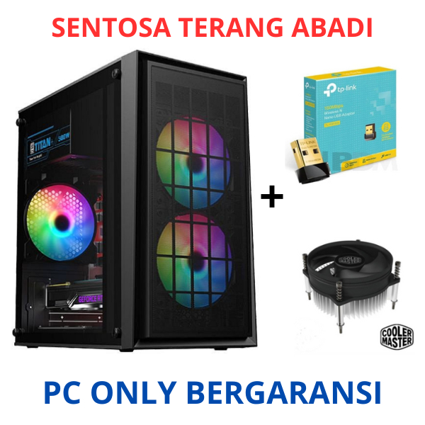 Pc rakitan komputer intel core i3 gen 10-10105 Cpu Only