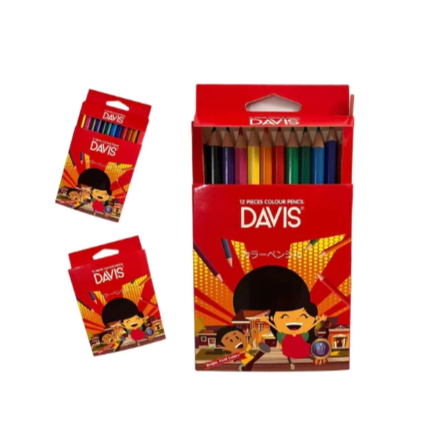 

PENSIL WARNA / ALAT TULIS / PERALATAN GAMBAR / PERWARNA GAMBAR / PENSIL / 12W PENDEK DAVIS UKURAN: 13CM