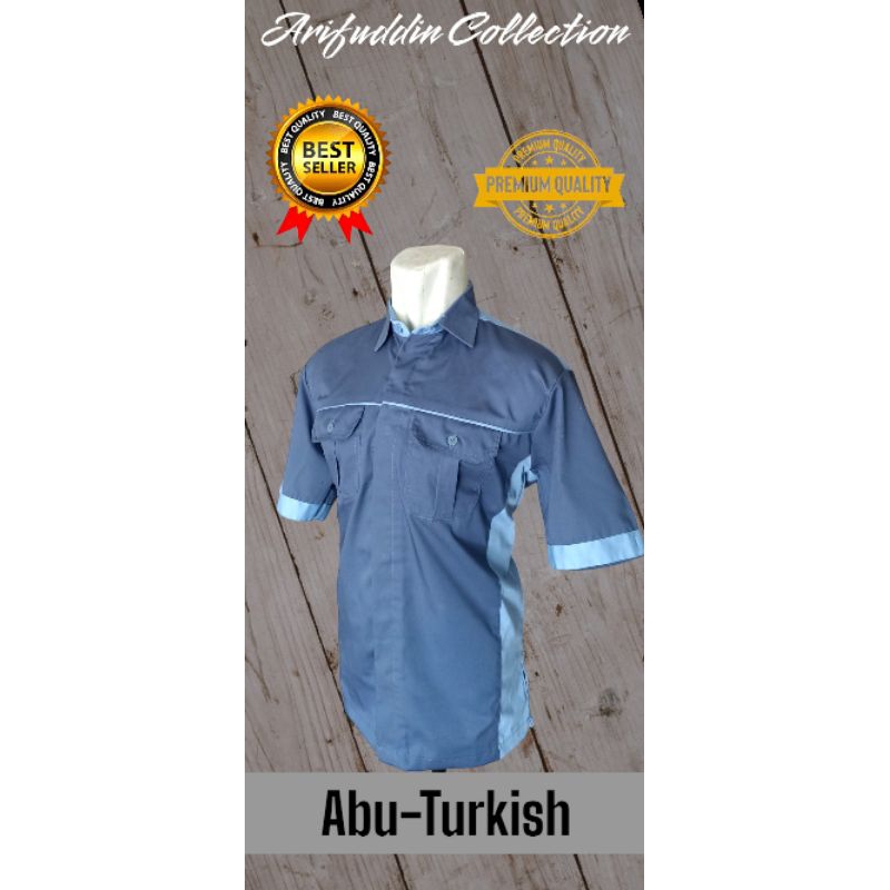KEMEJA PDH TACTICAL KOMBINASI WARNA (ABU-TURKISH)