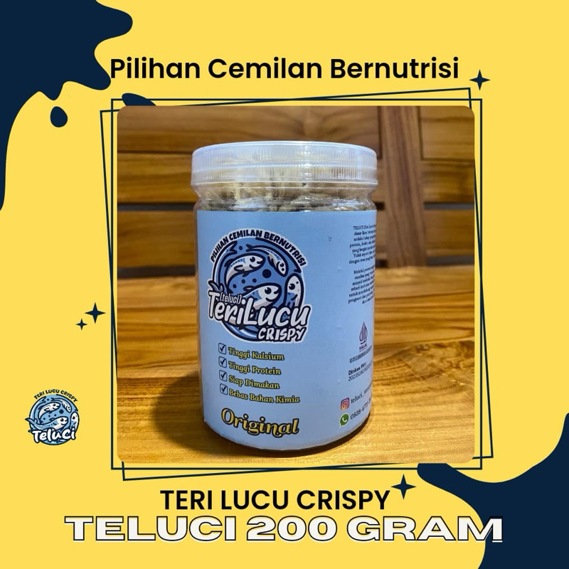 

Teri Lucu Crispy . TELUCI. Teri Nasi. 200 gram