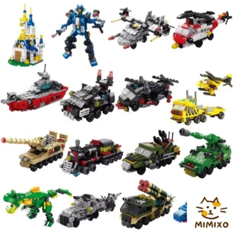BISA COD LEGO MOBIL/LEGO KAPAL / LEGO BRICKS / MAINAN EDUKASI LEGO ROBOT / LEGO MOBIL TANK / LEGO KA