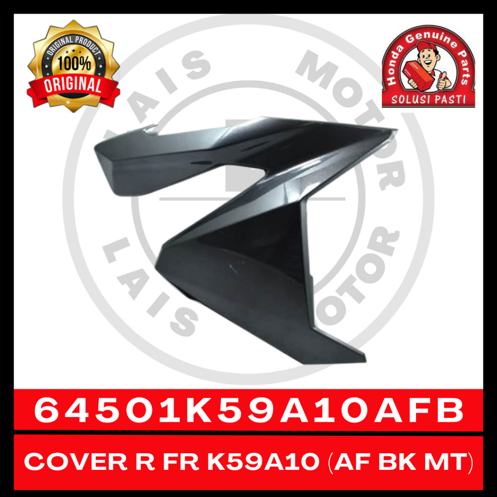 Sayap Kanan (Hitam Metalik) K59A10 Vario125 150 LED OLD 64501K59A10AFB ORI AHM