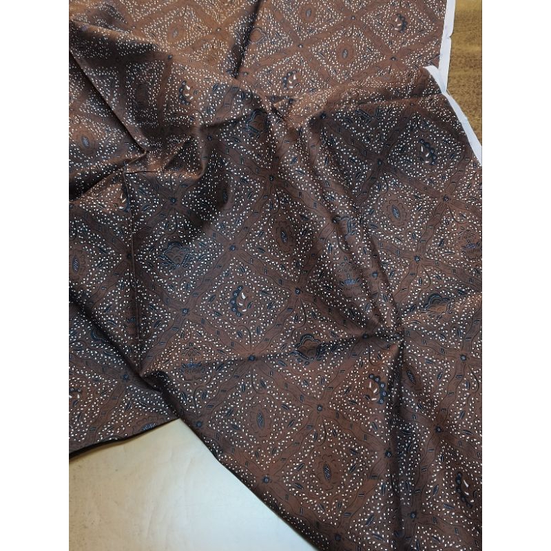 KAIN JARIK BATIK MOTIF SIDOMUKTI COKLAT PEKAT