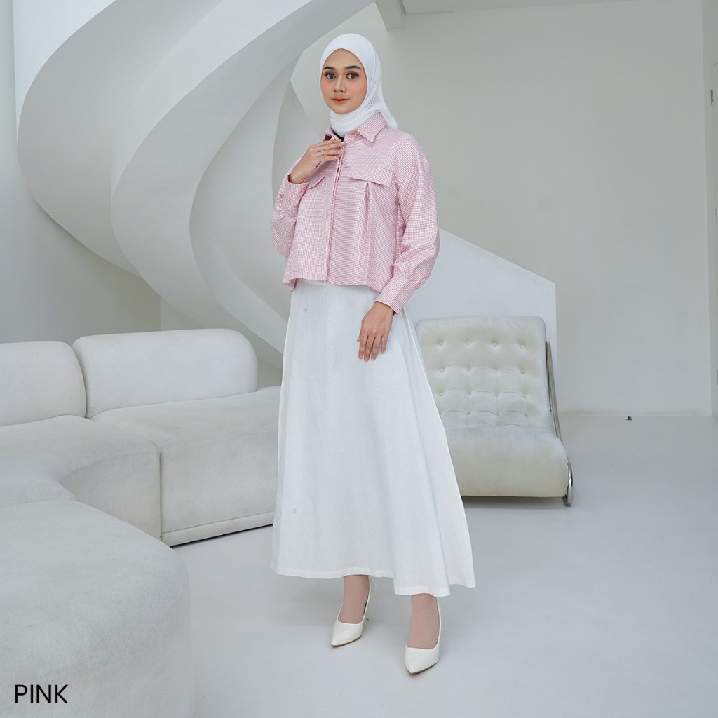 Kim (김) Puff Shirt, Kemeja Lengan Puff Kim