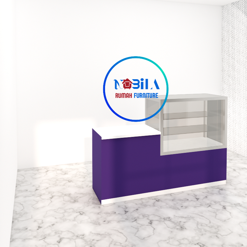 MEJA DISPLAY ROTI / MAKANAN INCLUDE ETALASE CANTIK (PRE ORDER)