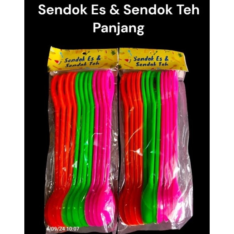Sendok es plastik panjang / sendok es panjang
