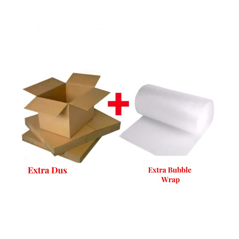 

Packing Extra Dus dan Extra Bubble Wrap