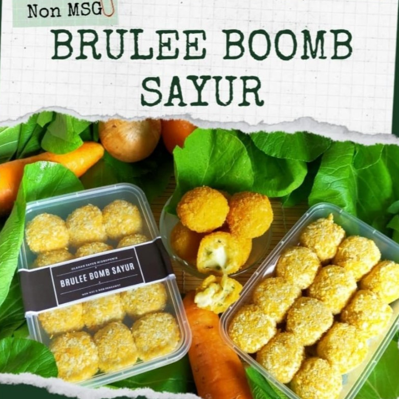 

Tangguh Homemade Olahan Sayur Hidroponik Brulee Bomb Sayur Non MSG/Tanpa Pengawet Halal Isi 12 pcs