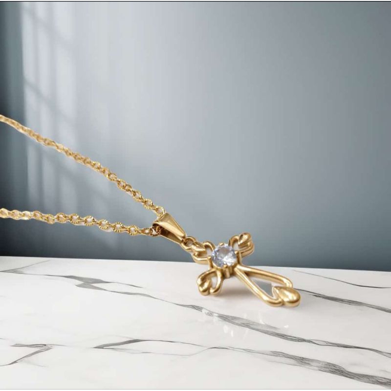 KALUNG GOLD-LIONTIN SALIP GOLD.panjang kalung 45cm-60cm