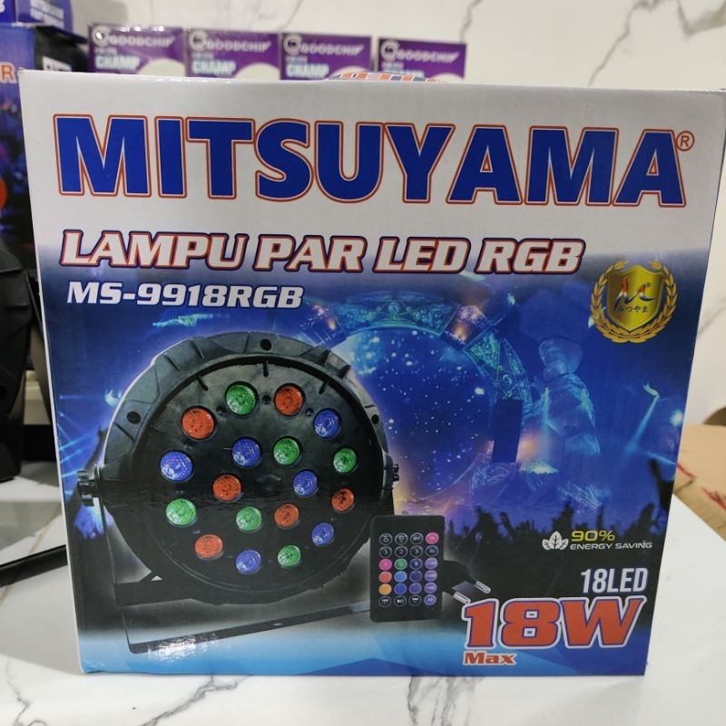 LAMPU DISKO MITSUYAMA/Lampu Par LED RGB Mitsuyama