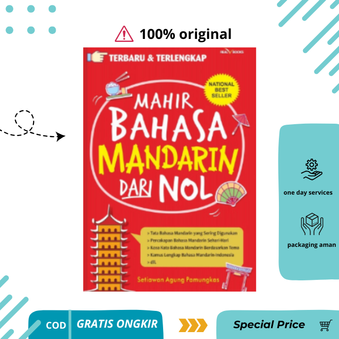 Buku Bahasa Mandarin - Mahir Bahasa Mandarin dari Nol _ Terlengkap Best Seller