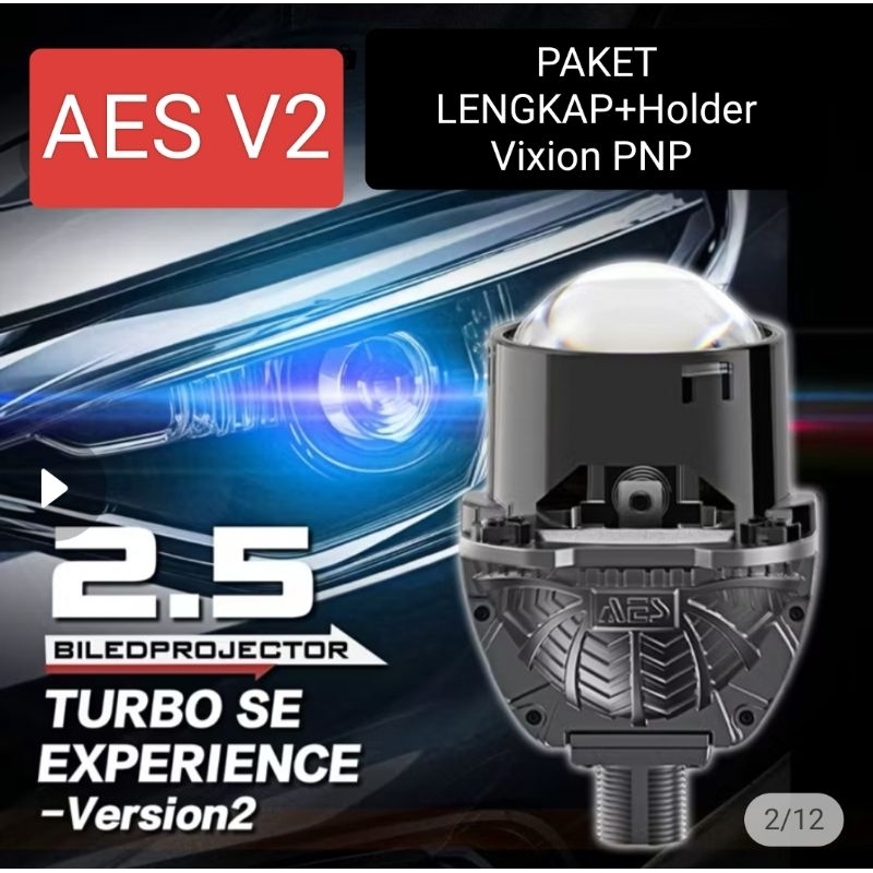 PROMO:HEADLAMP CB150R/CBX150 V2 BILED AES TURBO EXPERIENCE V2  HOLDER VIXION  Sport day