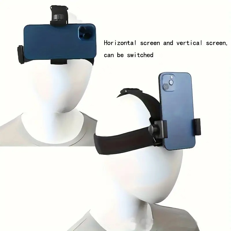 Head Strap HP Tali Kepala Belt Mounting Vlog Adjustable Non Slip Design Handsfree For Handphone Smar