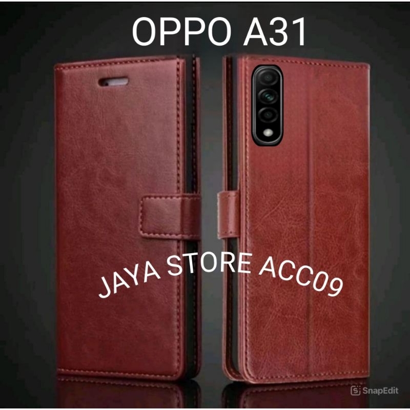 CASING OPPO A31/A8 FLIP COVER SARUNG CASE DOMPET
