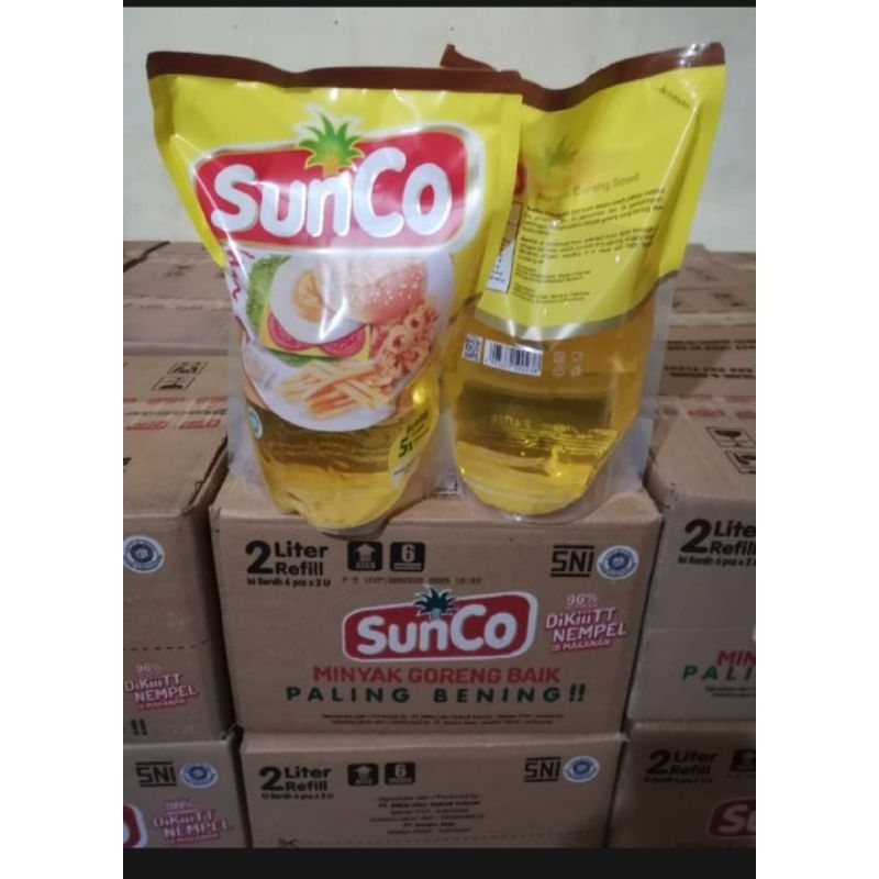 

minyak goreng sunco 2 liter 1 dus isi 6