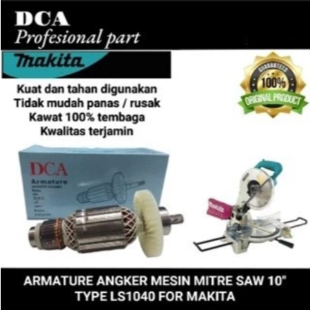 dca armature angker mesin Mitre Saw 10" type LS1040 for makita ( original part dca )