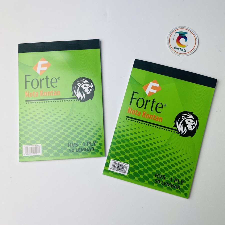 

Nota Kontan FORTE HVS-1 Ply 50 Lembar 1 Rangkap Kecil Kwitansi Faktur - 1 pcs