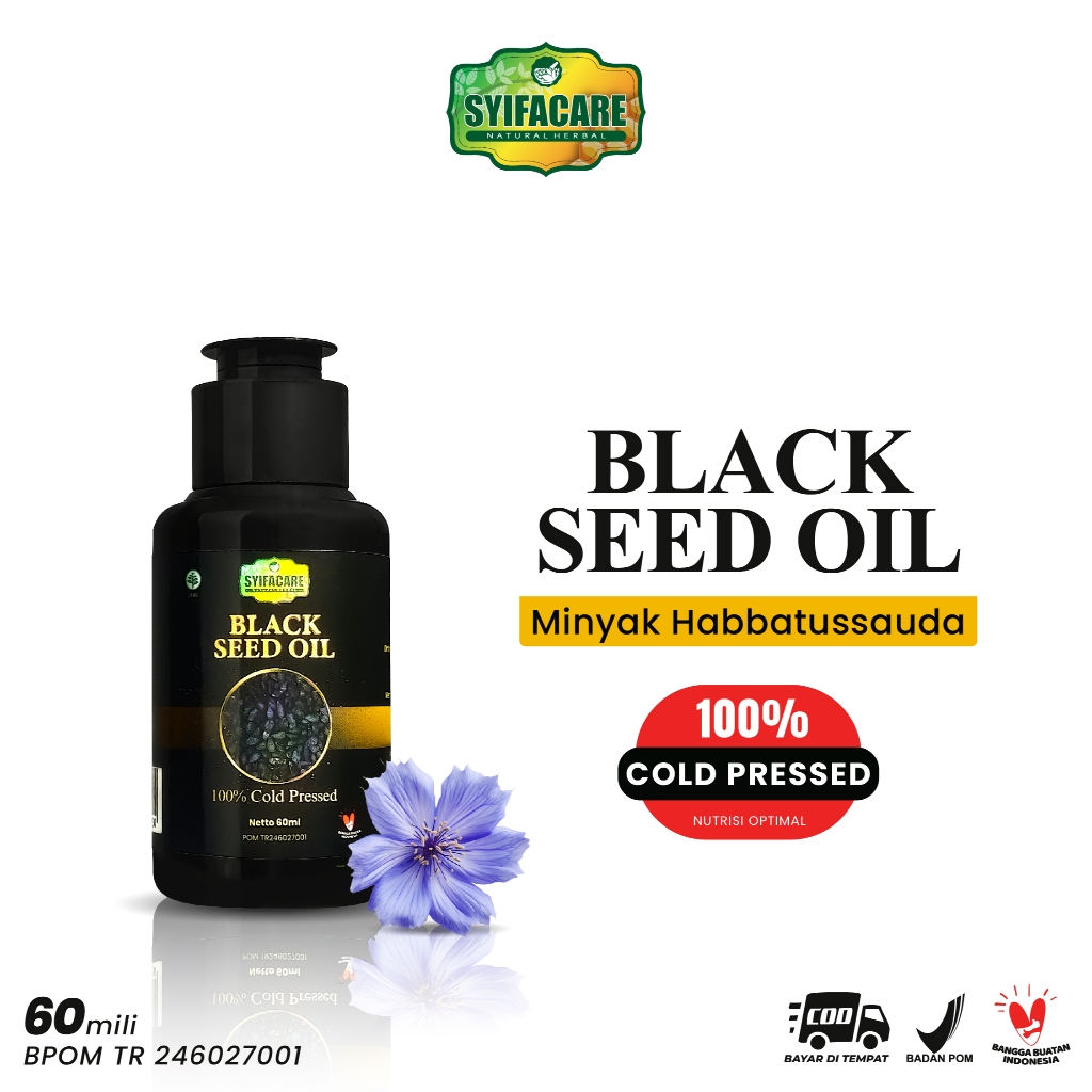 Syifacare Black Seed Oil 100% Cold Pressed Minyak Habbatussauda 60ml