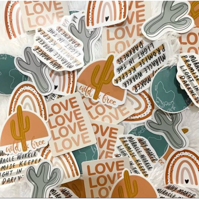 

[MINIM 10 PCS]STICKER QUOTES TUMBLR/STICKER AESTHETIC UNTUK SCRAP BOOK