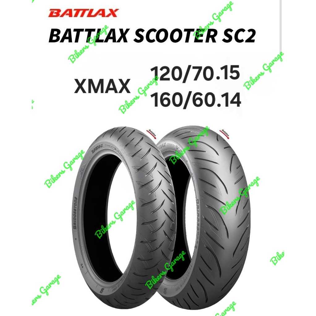Ban Bridgestone Battlax Scooter SC2 for XmaX tubeless tyre ring 14 & 15