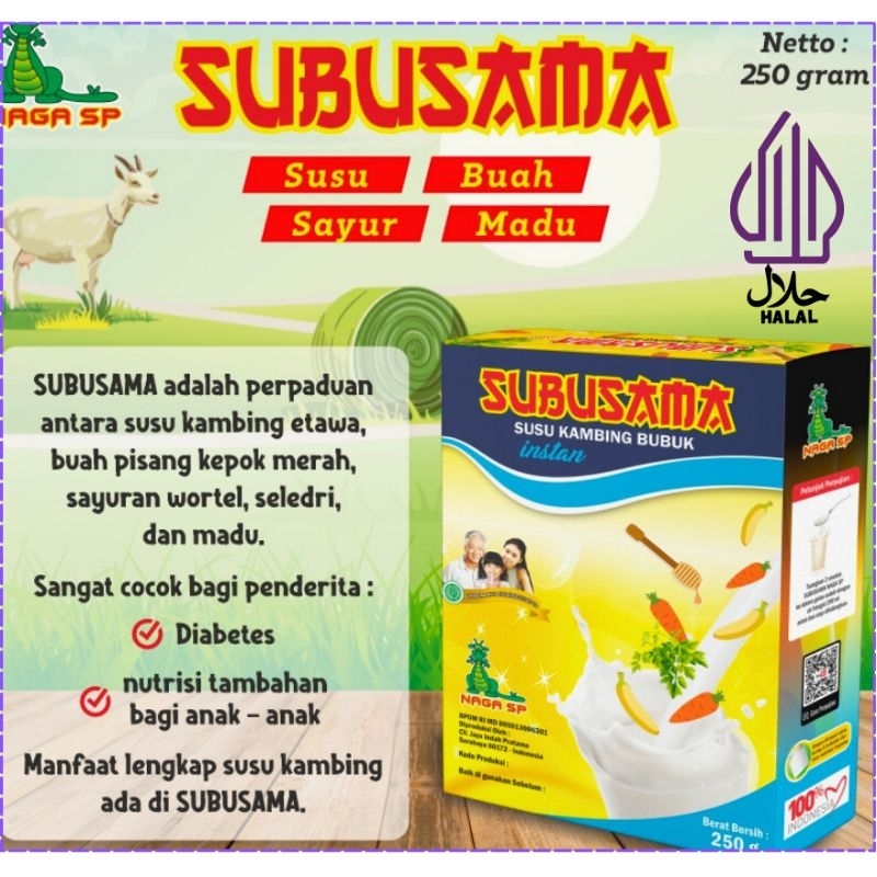 

SUSU KAMBING ETAWA SUBUSAMA 250gr