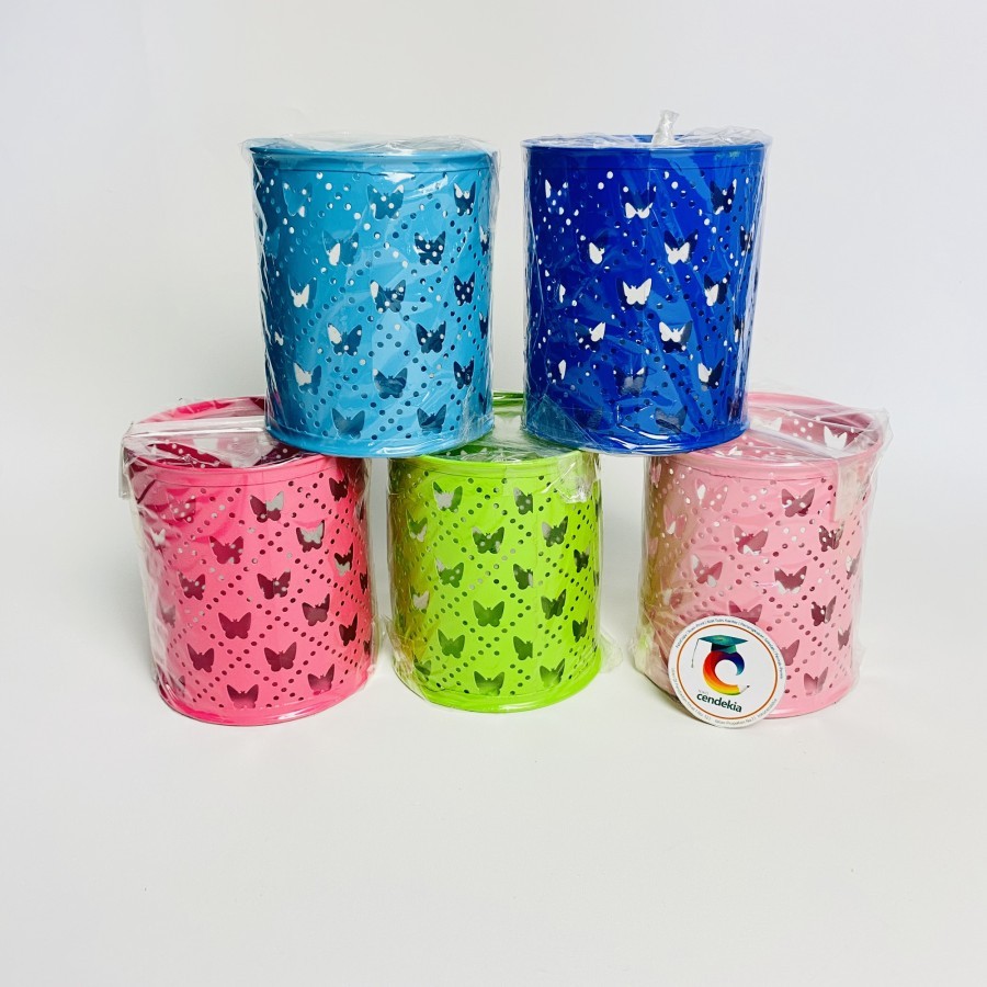 

Pen Stand Tempat Pulpen Bulat Kupu - Biru