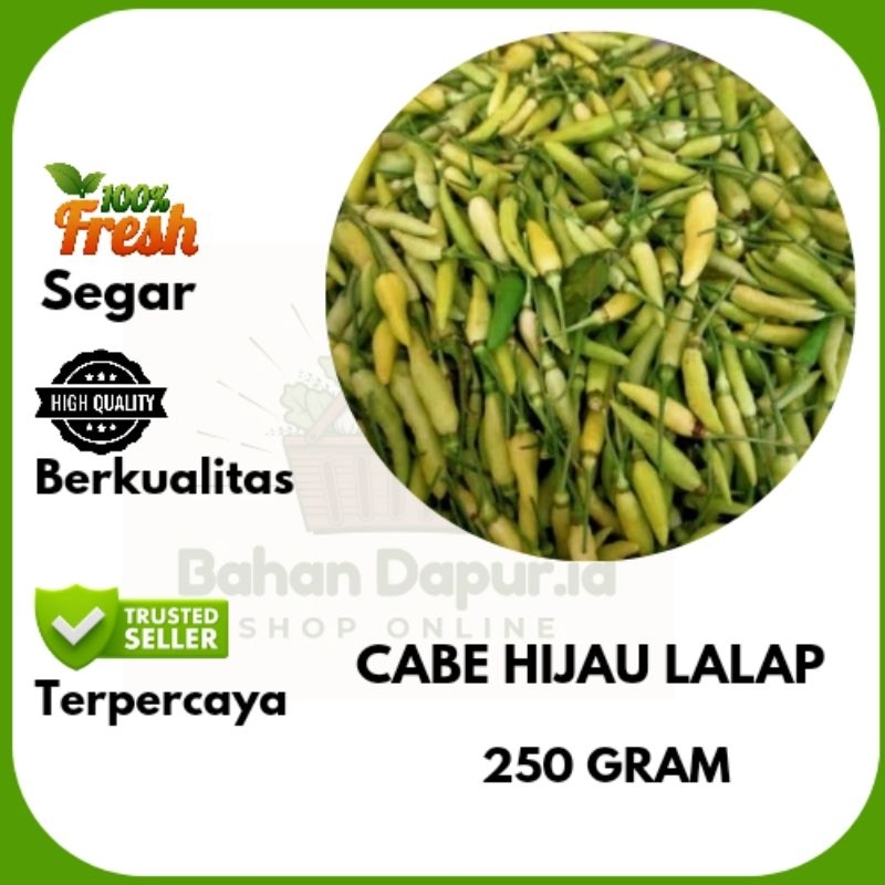 

CABE HIJAU LALAP | 250 GRAM | Bahan Dapur .id