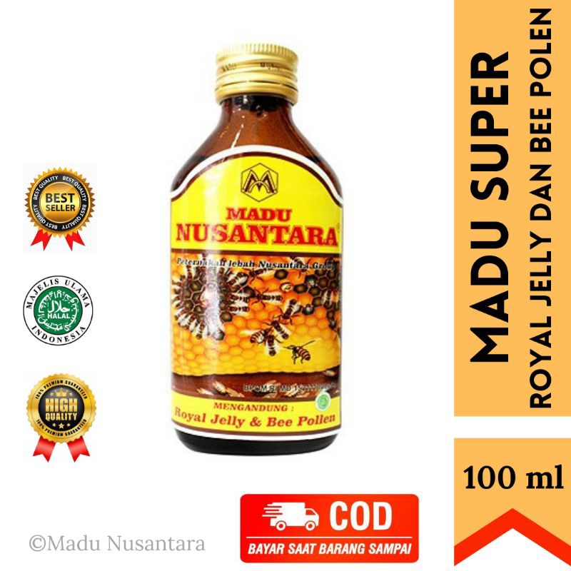

Madu Super Royal Jelly dan Bee Polen 100ml